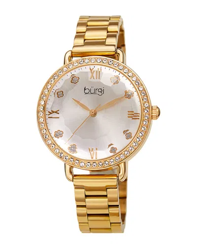 Burgi Women's Stainless Steel Watch