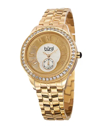 Burgi Women's Stainless Steel Watch