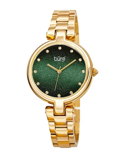 Burgi Women's Stainless Steel Watch