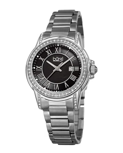 Burgi Women's Stainless Steel Watch