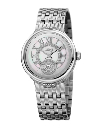Burgi Women's Stainless Steel Watch