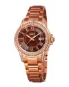 Burgi Women's Stainless Steel Watch