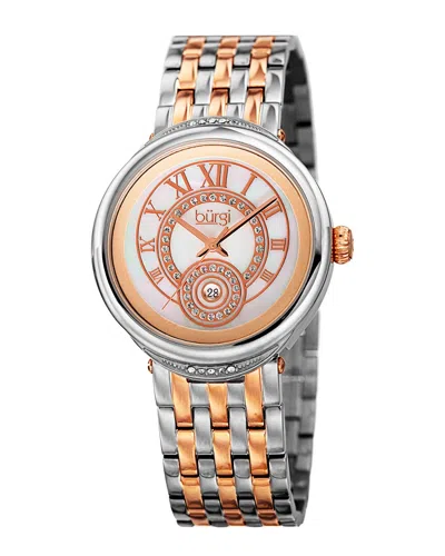 Burgi Women's Stainless Steel Watch