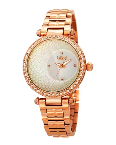 Burgi Women's Stainless Steel Watch