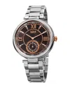 Burgi Women's Stainless Steel Watch
