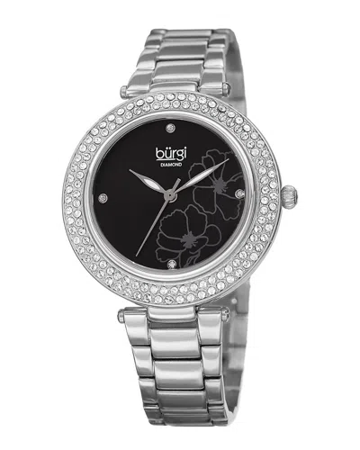 Burgi Women's Stainless Steel Watch