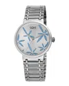 Burgi Women's Stainless Steel Watch