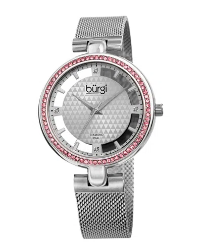 Burgi Women's Stainless Steel Watch In Metallic