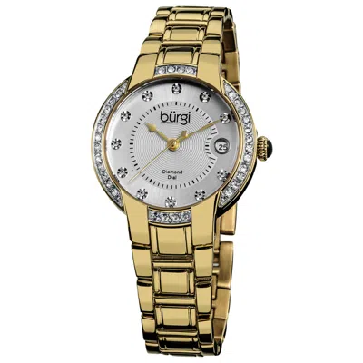 Burgi Women's Casual Diamond Watch In Gold