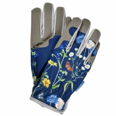 Burgon & Ball Rhs British Meadow Gloves In Blue