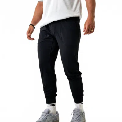 Burlebo Drawstring Performance Joggers In Black