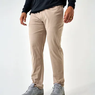 Burlebo Lightweight Performance Pants In Cobblestone Khaki In Neutral