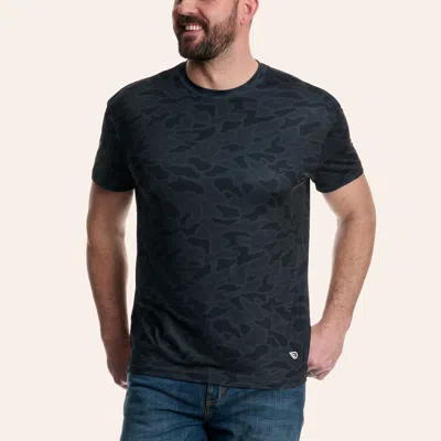 Burlebo Men's Black Camo Go To Tee Performance T-shirt