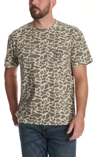 Burlebo Men's Classic Deer Camo Pocket T-shirt In Animal Print