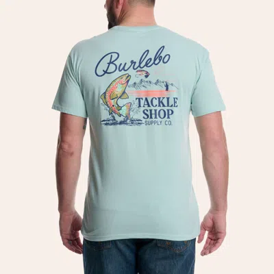 Burlebo Men's Sky Blue Tackle Shop Graphic T-shirt