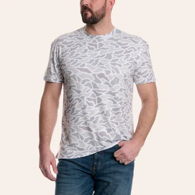 Burlebo Men's White Camo Go To Tee Performance T-shirt In Gray