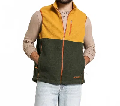 Burlebo Montana Sherpa Vest In Timber In Multi