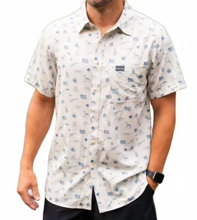 Burlebo Performance Button Up Shirt In America The Great In Neutral
