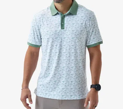 Burlebo Performance Ringer Polo In Duck Season In Multi