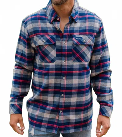 Burlebo Plaid Flannel Shirt In Blue