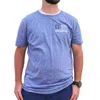 Burlebo Rad Dad Short Sleeve Tee In Heather Blue In Purple