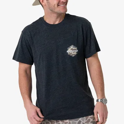 Burlebo Rad Dad Short Sleeve T-shirt In Heather Black In Blue