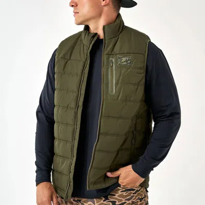 Burlebo Water-resistant Puffer Vest In Mallard Green