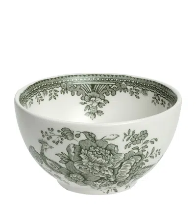 Burleigh Asiatic Pheasants Sugar Bowl In Green