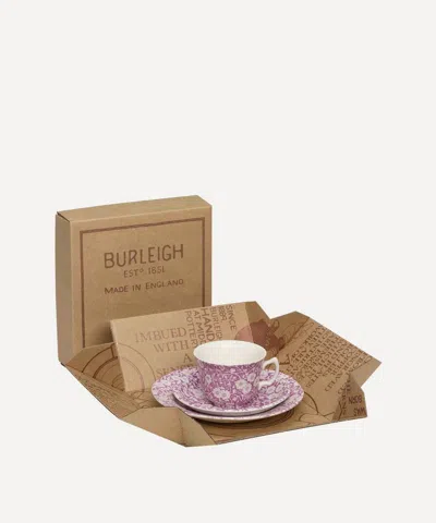 Burleigh Blossom Calico Teacup Gift Set Lilac