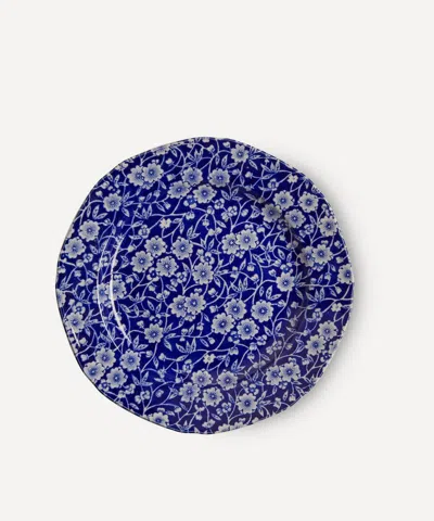 Burleigh Blue Calico 19cm Plate Set Of 4