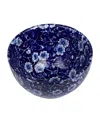 Burleigh Blue Calico Sugar Bowl In Blue