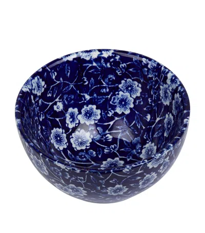 Burleigh Blue Calico Sugar Bowl