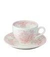 Burleigh Pink Asiatic Pheasants Teacup And Saucer In Pink