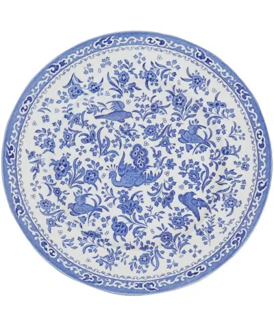 Burleigh Regal Peacock Earthenware Plate 25cm