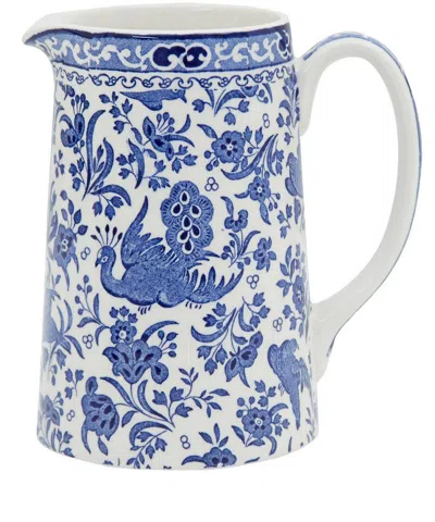 Burleigh Regal Peacock Earthenware Tankard Jug 568ml