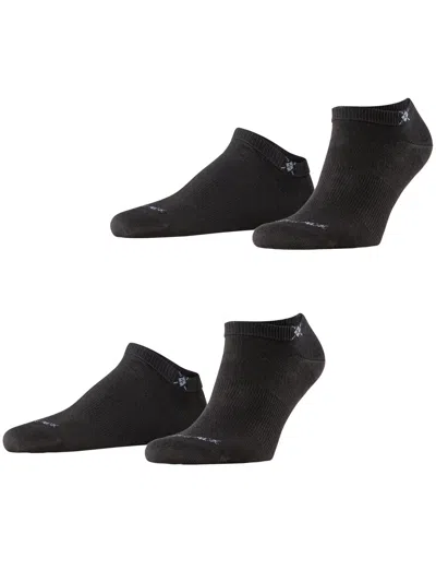 Burlington Black Cotton Socks Set