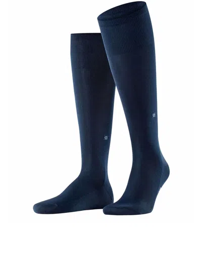 Burlington Cardiff Blue Knee-high Socks
