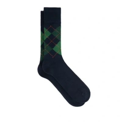 Burlington Diamond-patterned Socks In Green