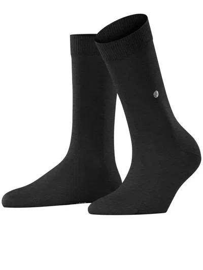 Burlington Lady Womens Black Stockings In Multi