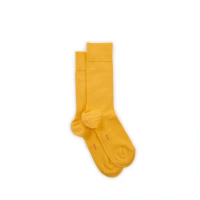 Burlington Lord Mid-calf Socks In Yellow