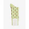 Burlington Mens Lemon Guard Stretch-cotton And Polyamide Socks