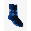Burlington Mens Sortiment Multi Argyle-pattern Pack Of Two Stretch Cotton-blend Socks