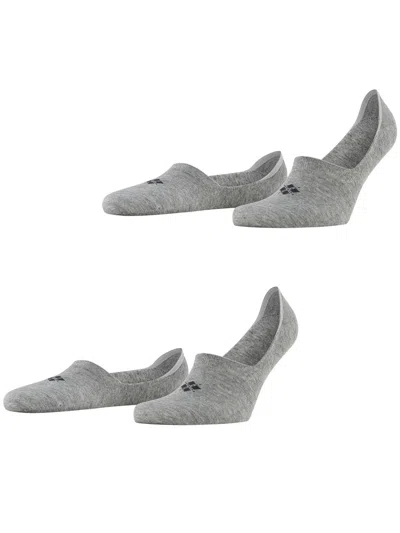 Burlington Pack Of 2 Invisible Socks In Gray