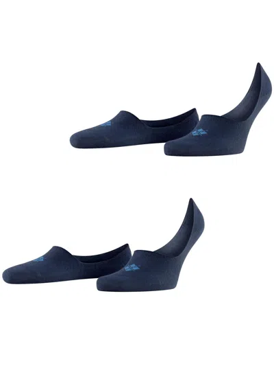 Burlington Pack Of 2 Invisible Socks In Blue