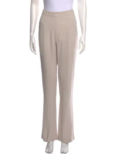 Pre-owned Burnett New York Flared Pants In Neutral