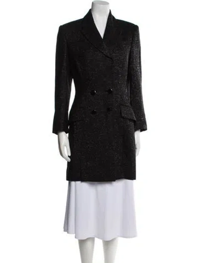 Pre-owned Burnett New York Peacoat In Black