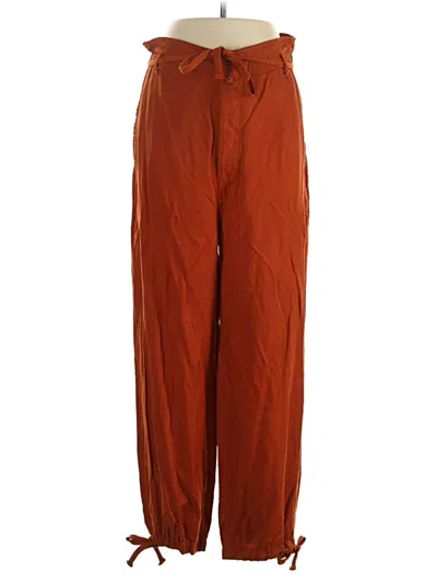 Pre-owned Burning Torch Casual Pants In Orange