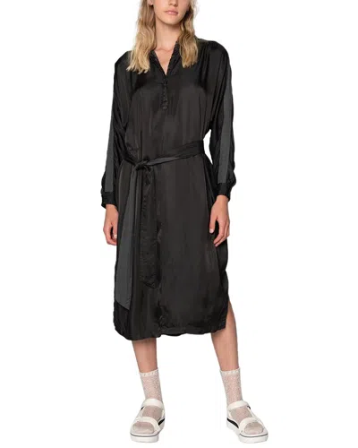 Burning Torch Nomad Dolman Dress In Black