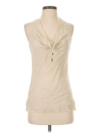 Pre-owned Burning Torch Sleeveless Blouse In Ivory