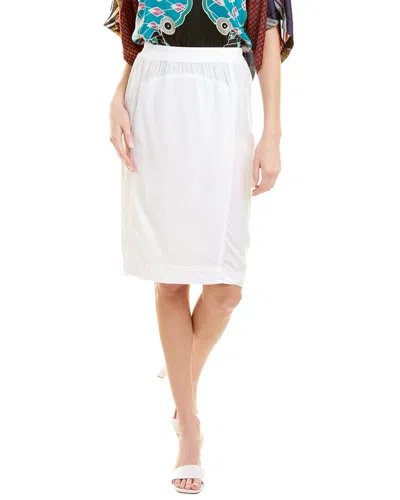 Burning Torch Union Skirt In White